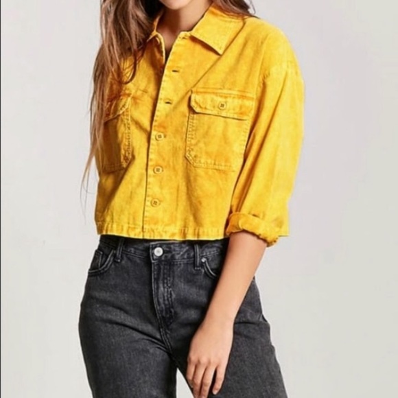 Forever21 women’s corduroy button up - Picture 1 of 6